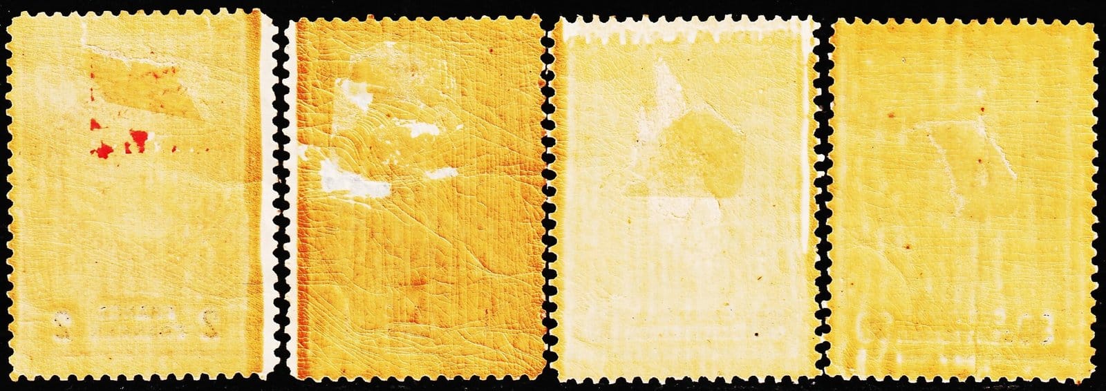 BELGIUM 1891 KING LEOPARD II TELEPHONE 4 DIFFERENT MINT REVENUE STAMPS #3015 - Image 2