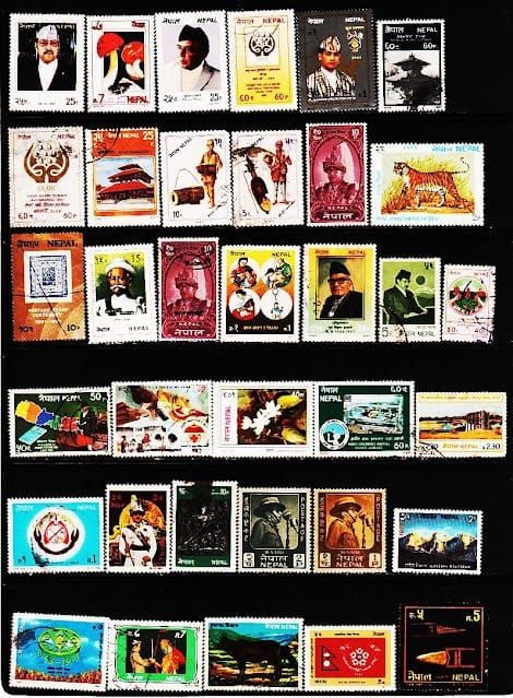 NEPAL 61 DIFFERENT USED/MINT STAMPS #3020
