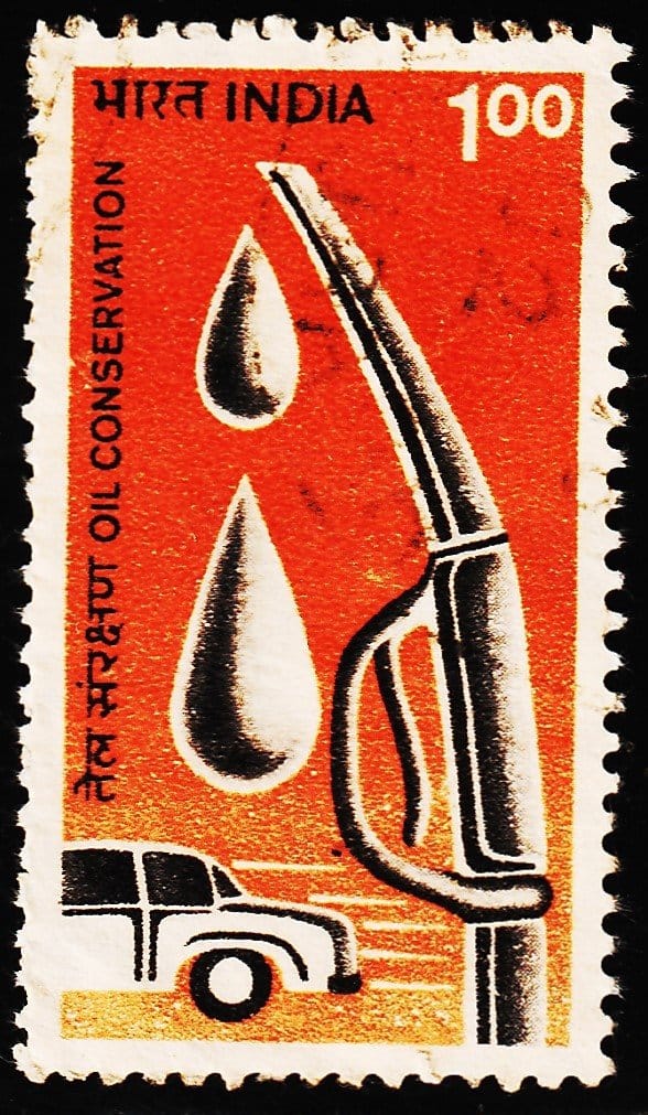 INDIA OIL CONSERVATION USED STAMPS