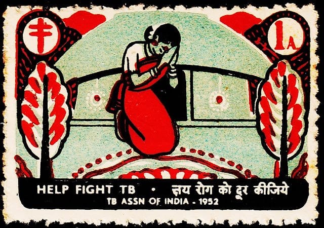 INDIA 1952 TB SEAL LABEL MINT #1033