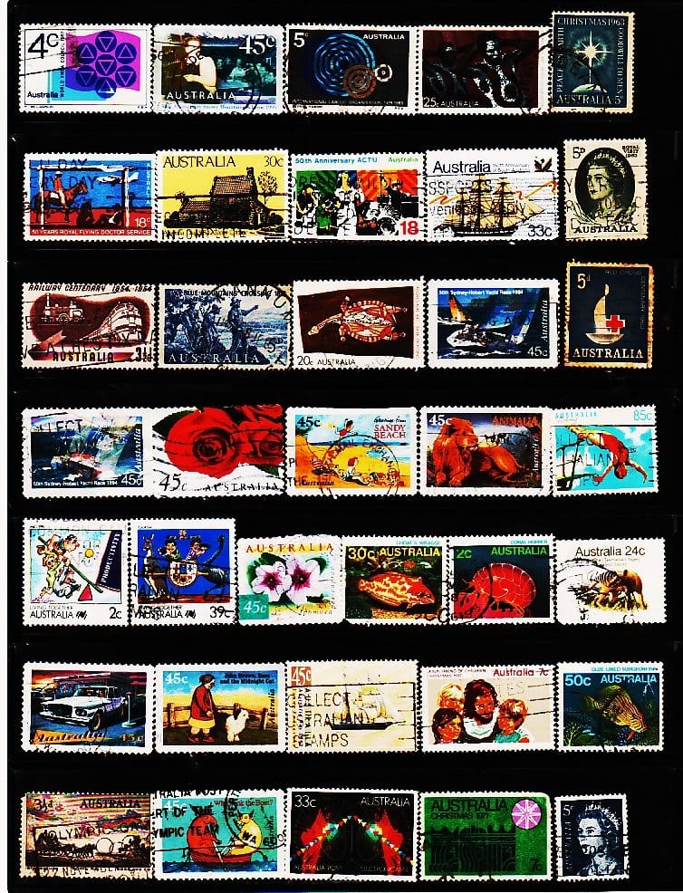 AUSTRALIA 150 DIFFERENT USED STAMPS COLLECTION LOT #2022 - Image 4
