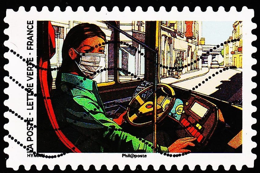 FRANCE 2020 COVID-19 USED STAMPS