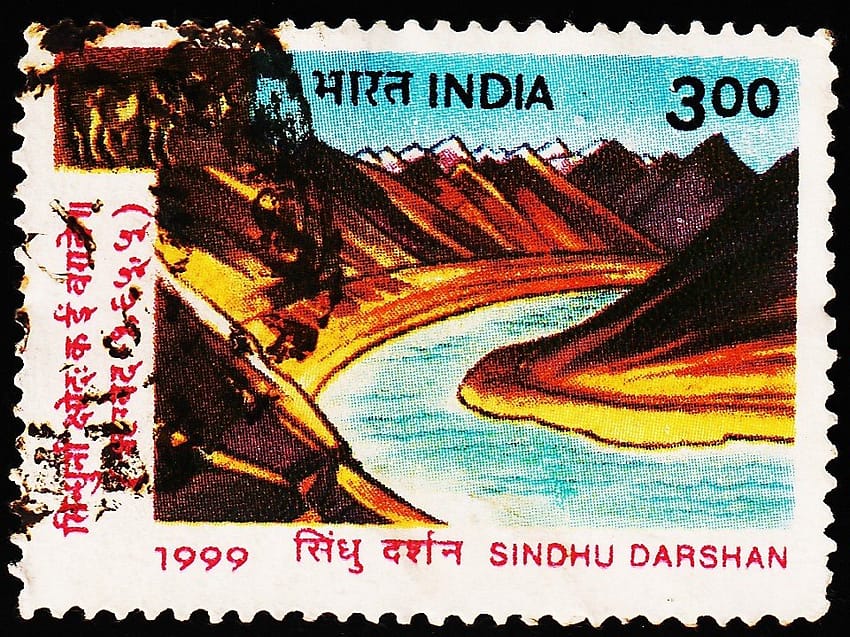 INDIA SINDHU DARSHAN USED STAMPS