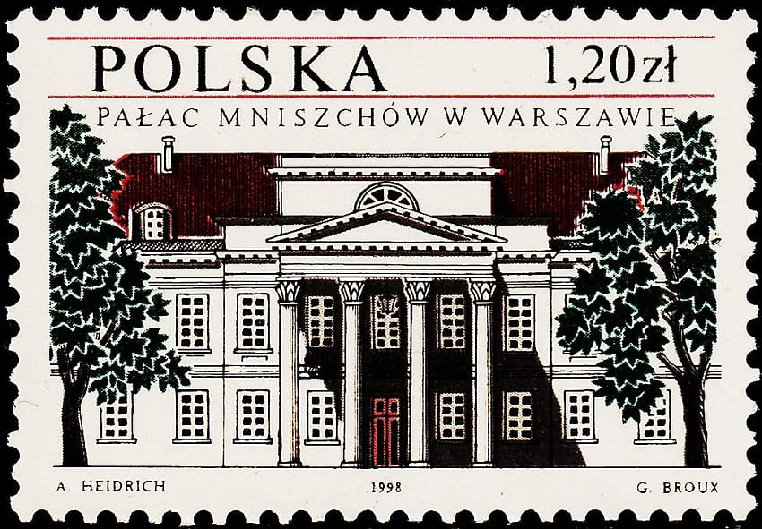 POLAND Mniszchow Palace in Warsaw classic architectural heritage of Poland MINT NH STAMPS
